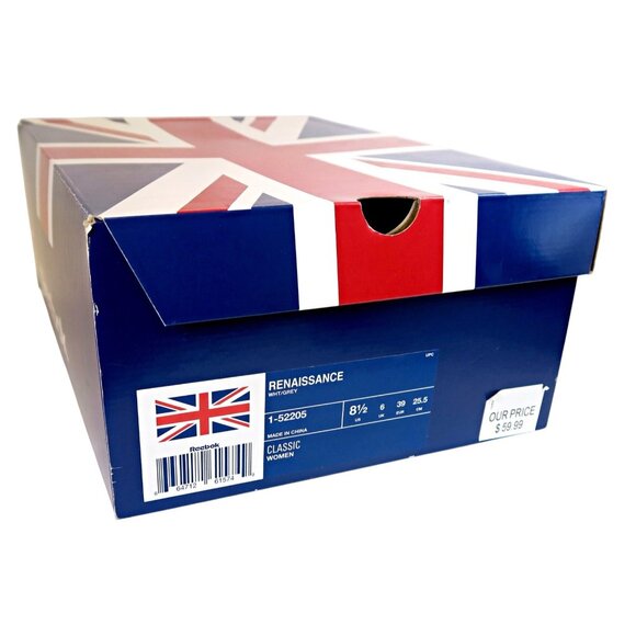 Reebok Classic Renaissance Sneakers White/Grey Shoes Women's US 8.5 w/ Box - Picture 9 of 9